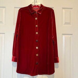 Velvet Boyfriend Tunic Shirt L